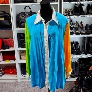 Vintage colorblock top